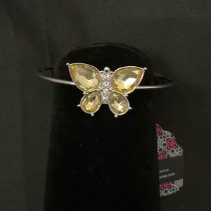 Silver butterfly bracelet